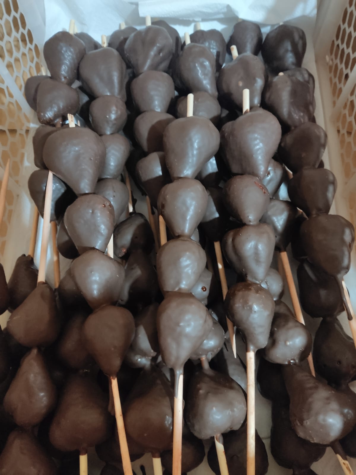 Brochetas con Chocolate